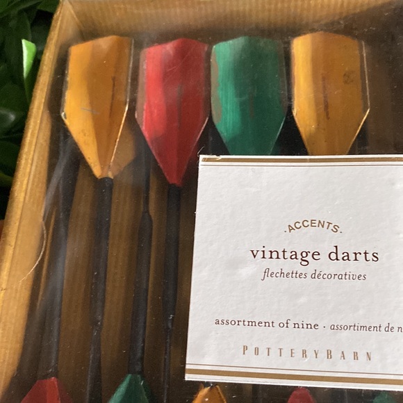 Pottery Barn Rustic Vintage Decorative Accent Darts Vase Filler 🎯 - Picture 9 of 12
